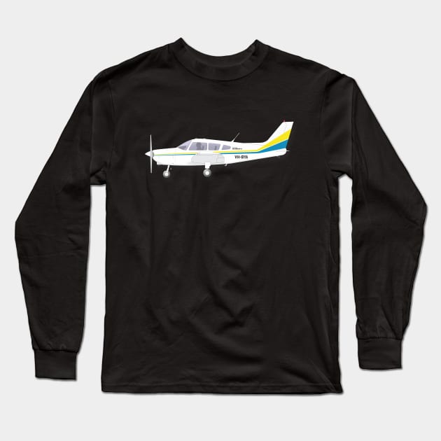 Piper PA28 Cherokee Long Sleeve T-Shirt by GregThompson